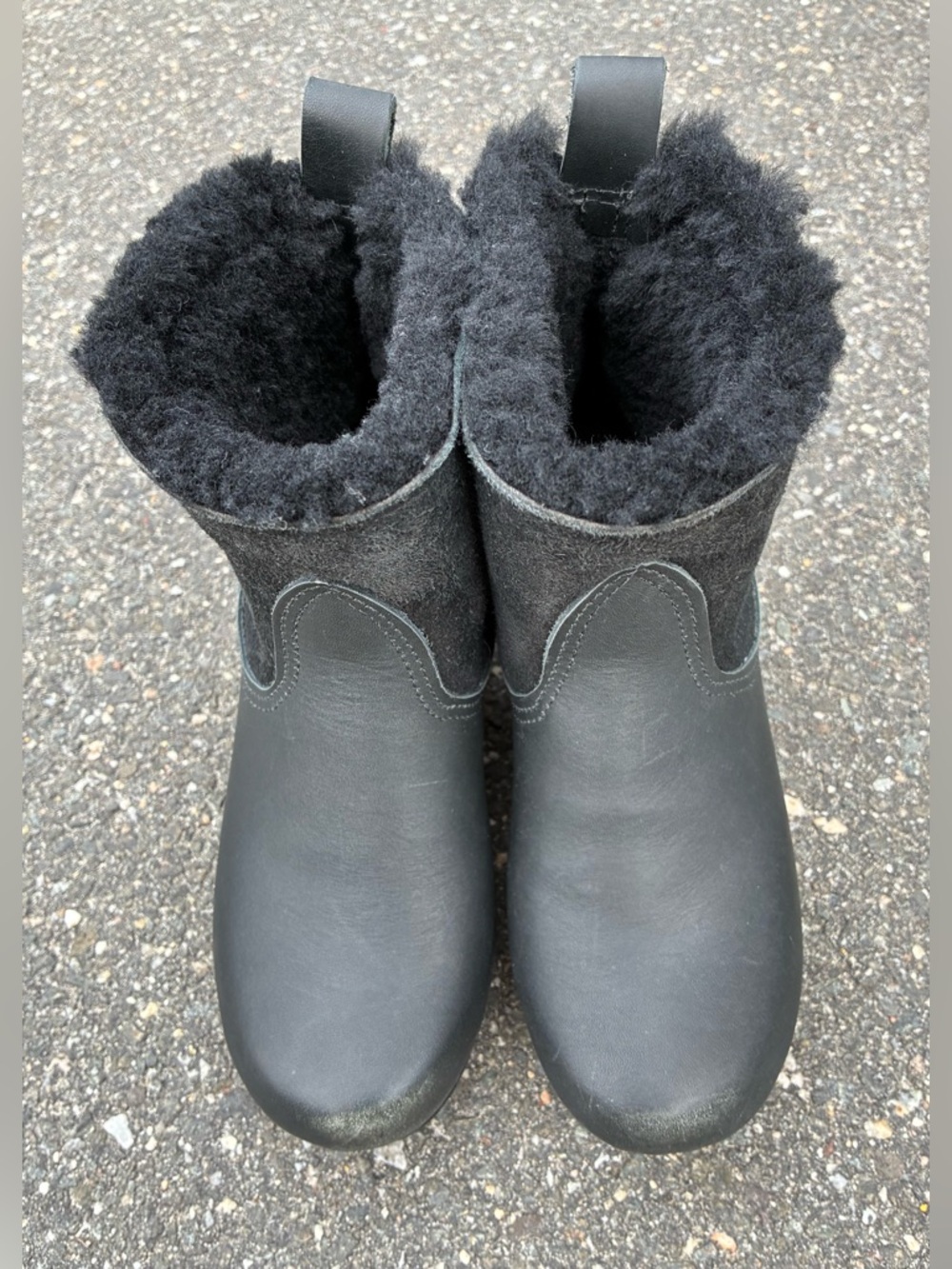 No.6 Store 5" Pull on Shearling Clog Boot in Black Size 37 - Picture 5 of 5
